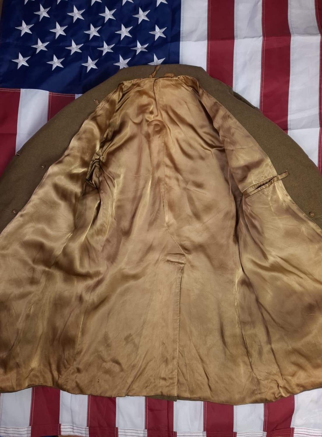 WW2 오리지날 미육군 장교용 매키노 울 코트 상품이미지10