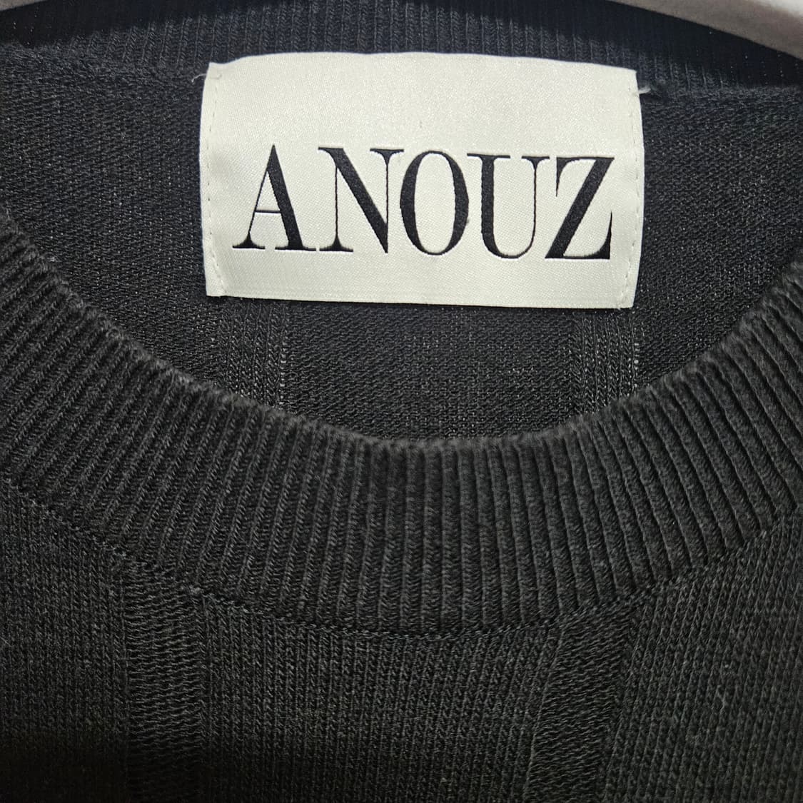 어누즈 anouz 반팔 니트 티셔츠 L 상품이미지3