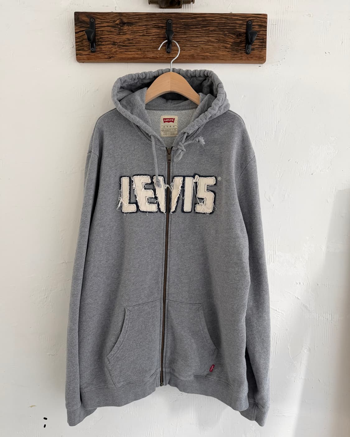 Levi’s 리바이스 그런지로고 그레이컬러 후드집업 상품이미지3