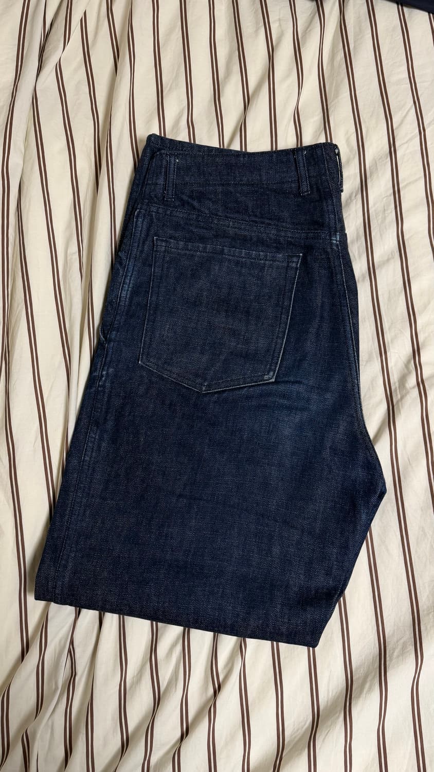 [3] 포터리 원워시드 와이드 데님 블루  상품이미지1