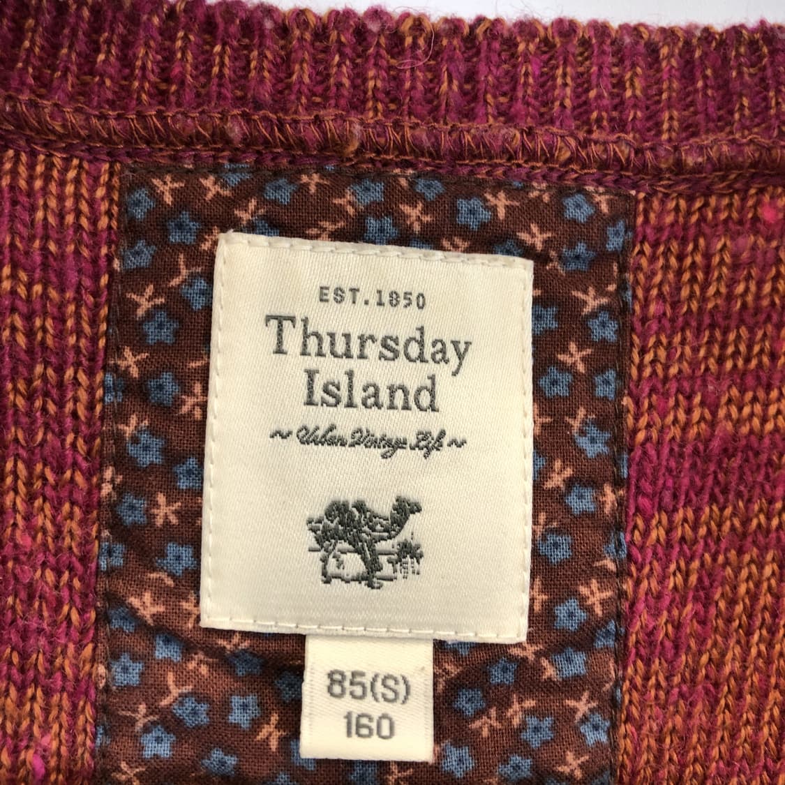 써스데이아일랜드 울 니트조끼 85  상품이미지4