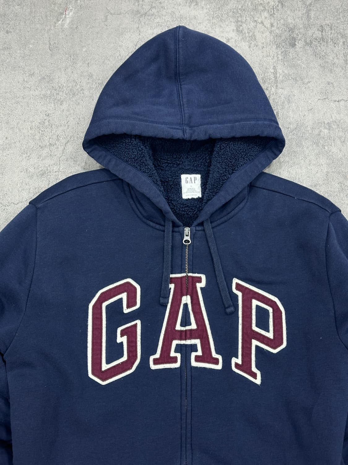 갭 보아털 네이비 후드집업L 상품이미지3