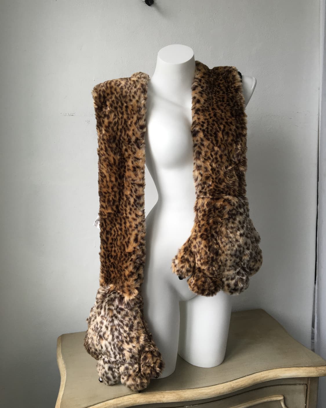 leopard glove muffler 상품이미지4