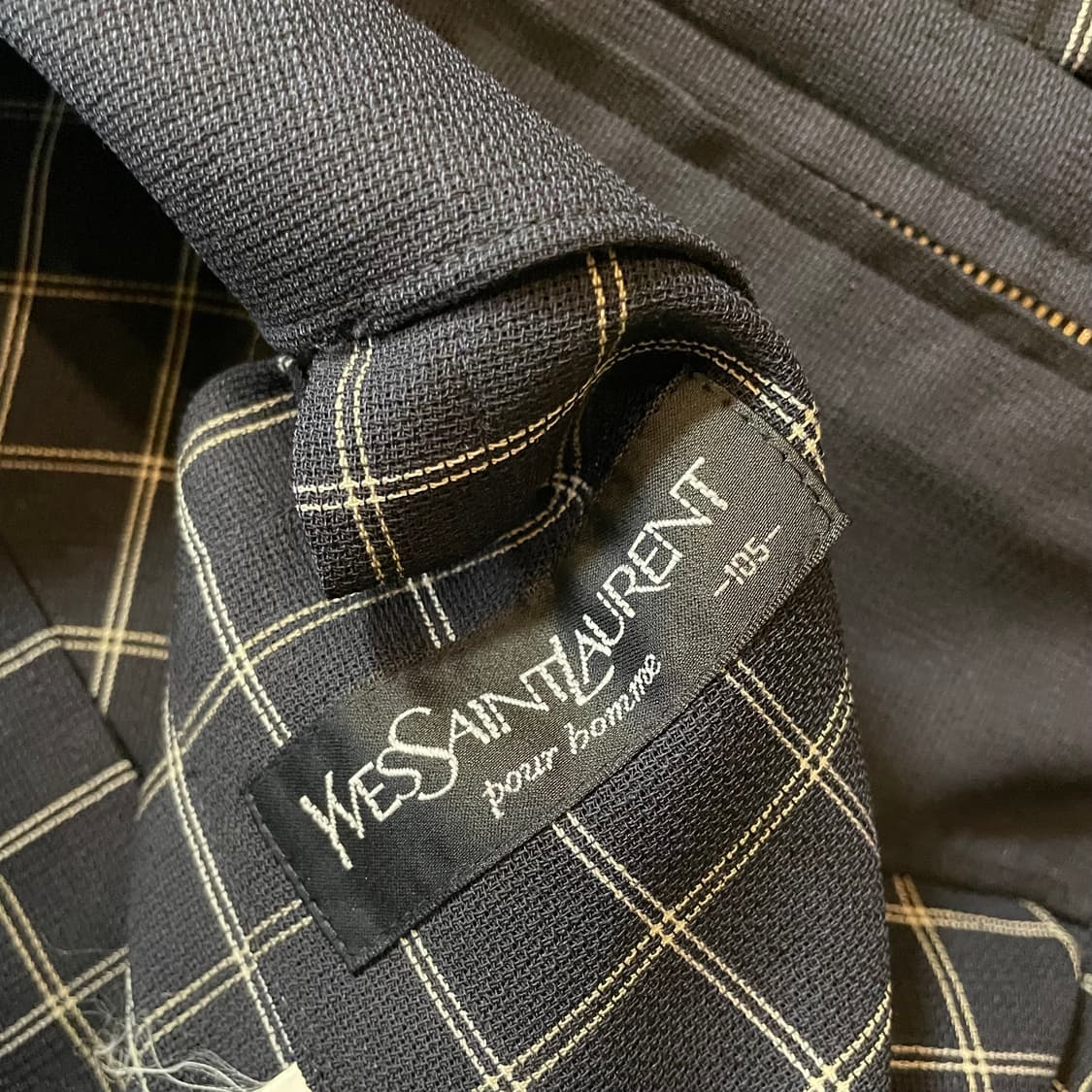 입생로랑 체크 블루종 상품이미지3