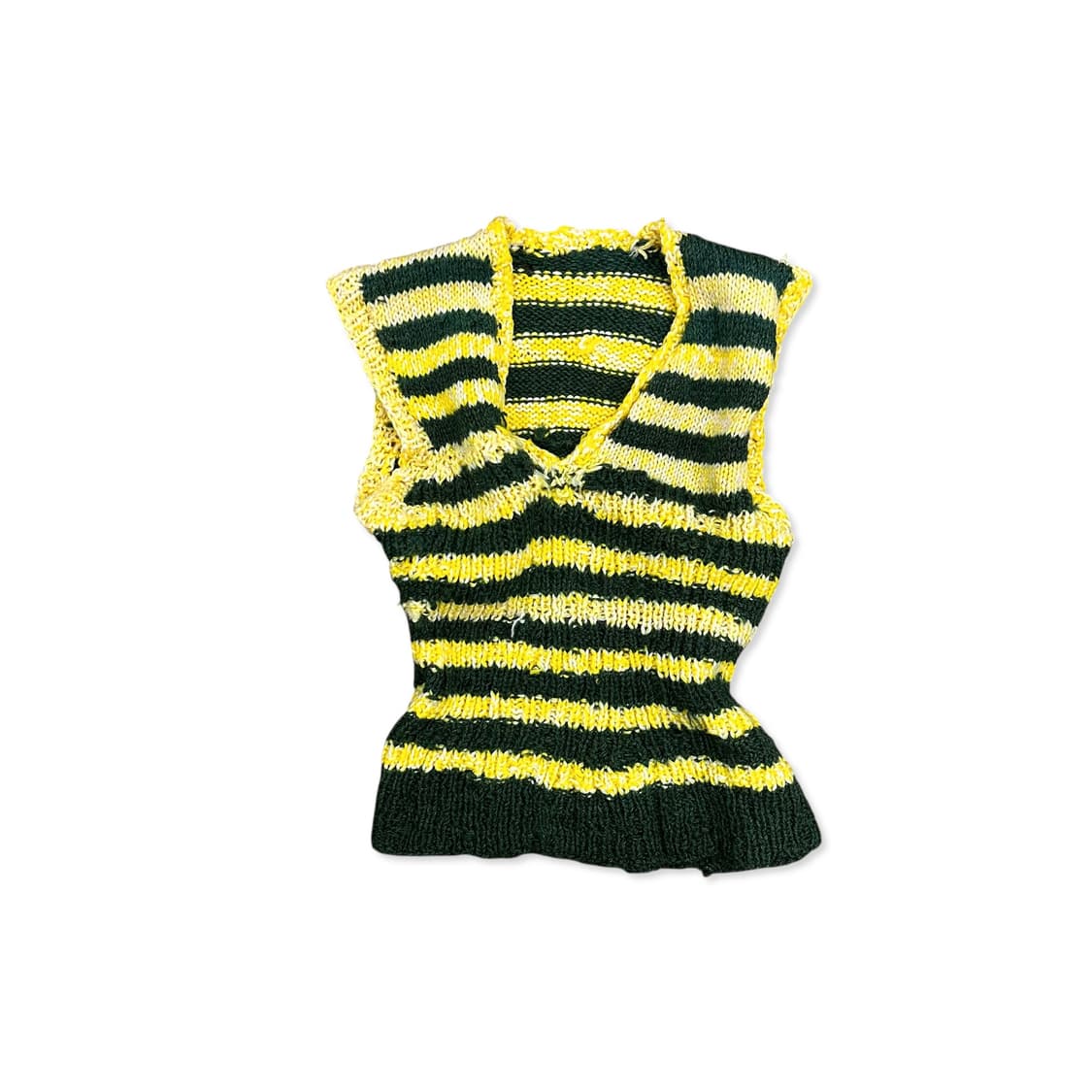 Multi yellow knit vest 상품이미지1