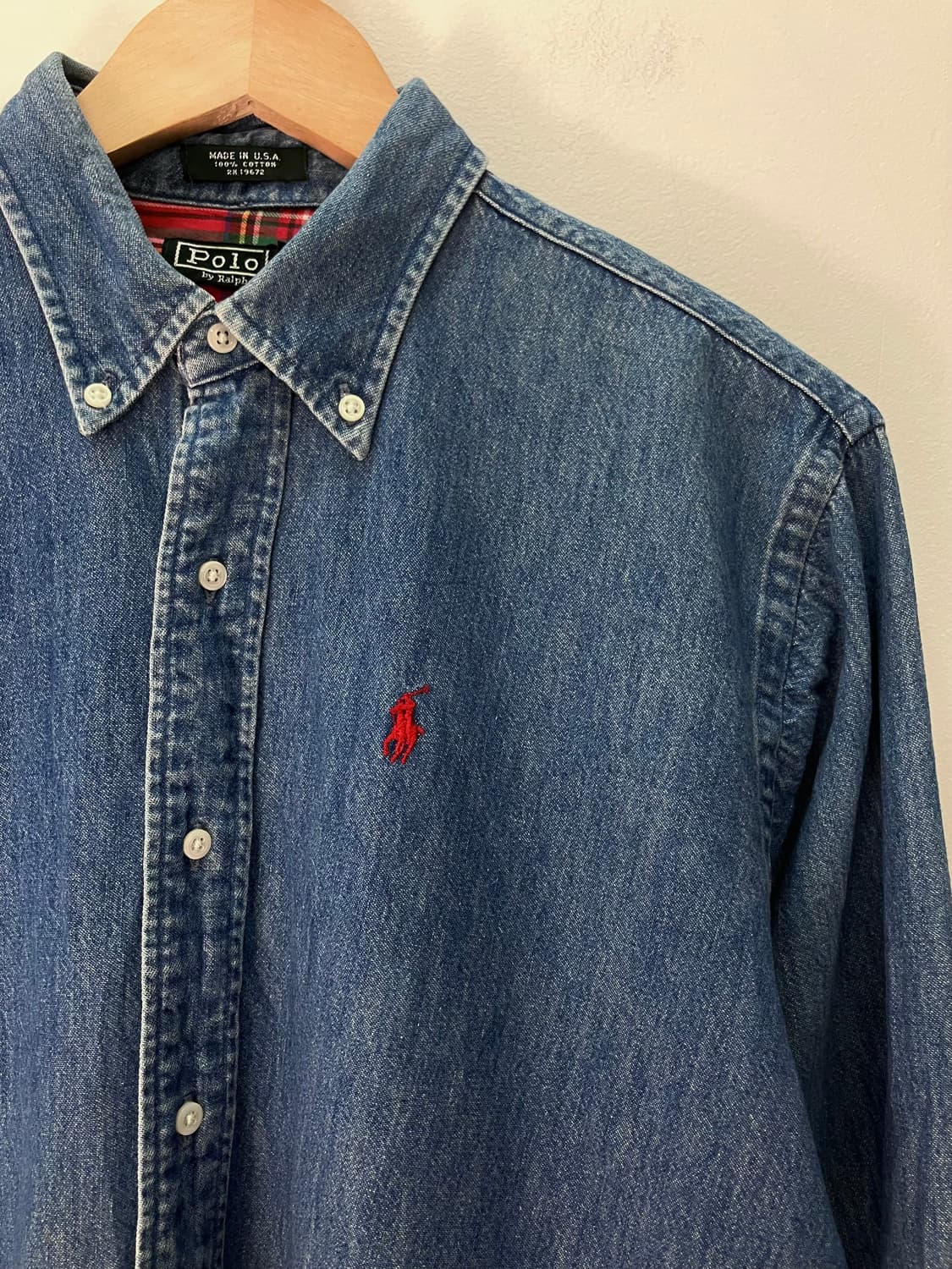 (XL) USA POLO 폴로 랄프로렌 코튼 데님 셔츠 상품이미지3