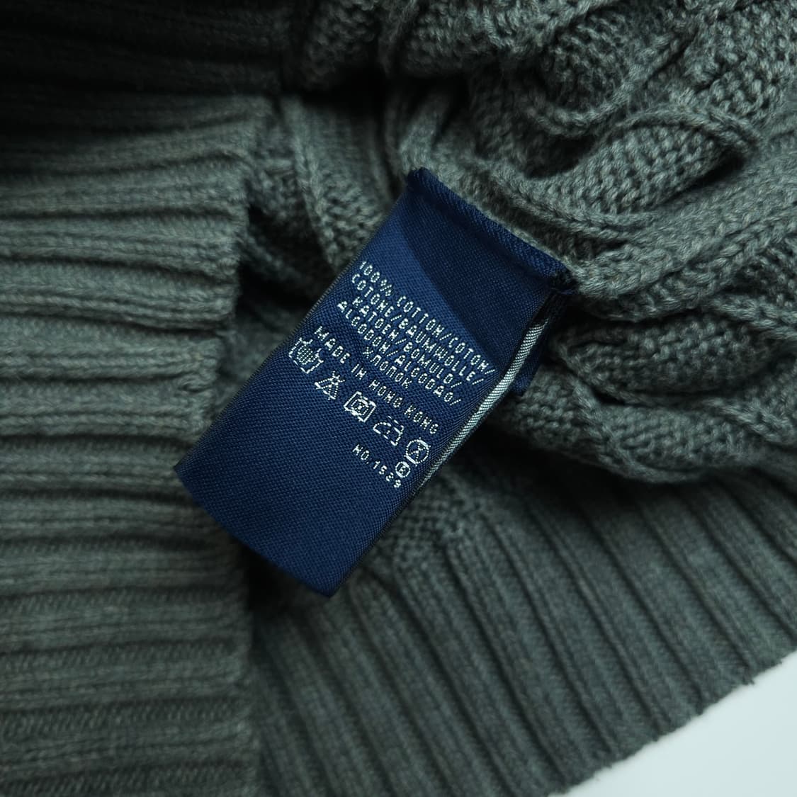 [택포]폴로 케이블 브이넥 니트 M 상품이미지10