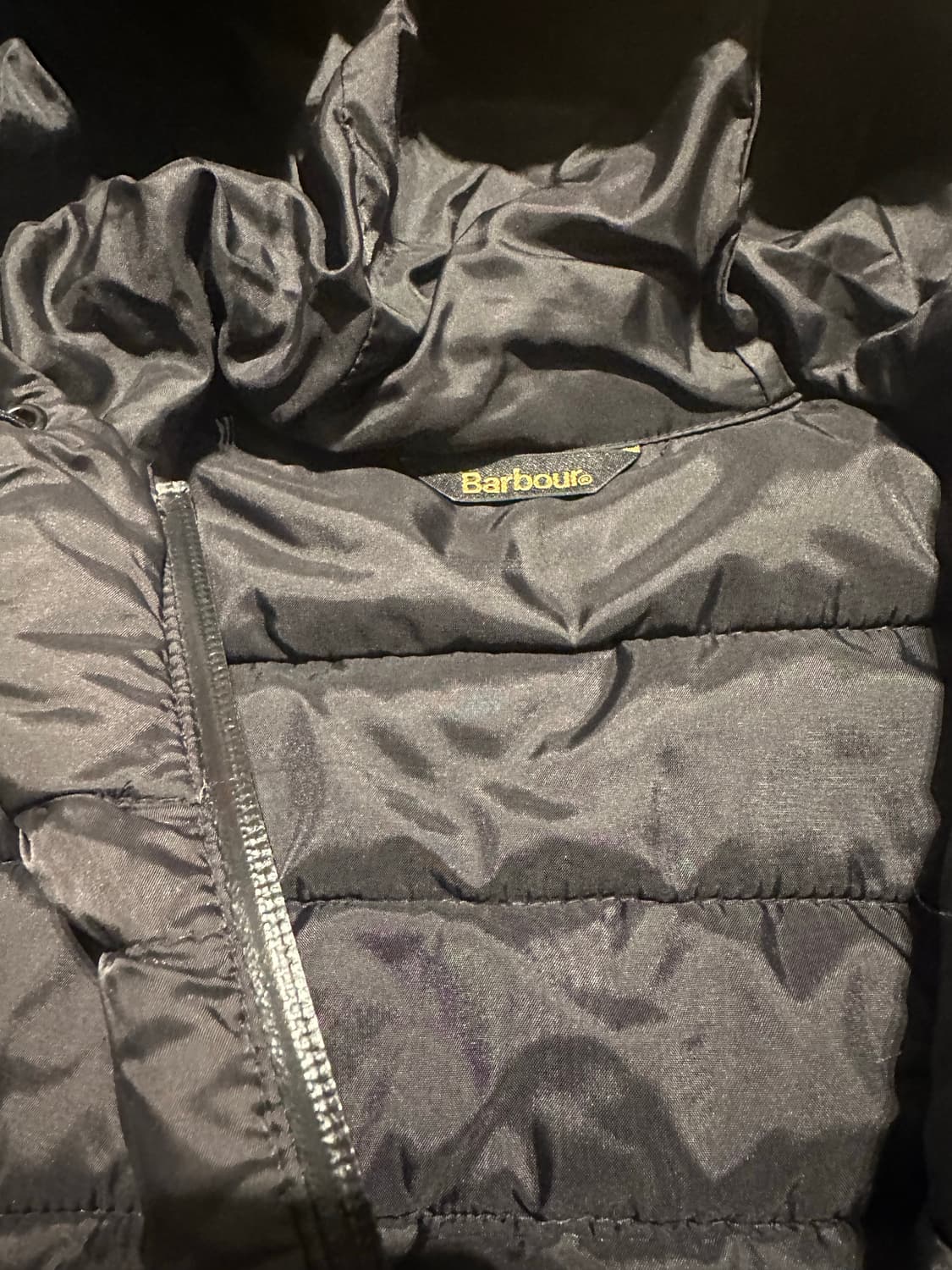 바버 Ouston 퀄팅 후드 경량패딩 L 상품이미지3