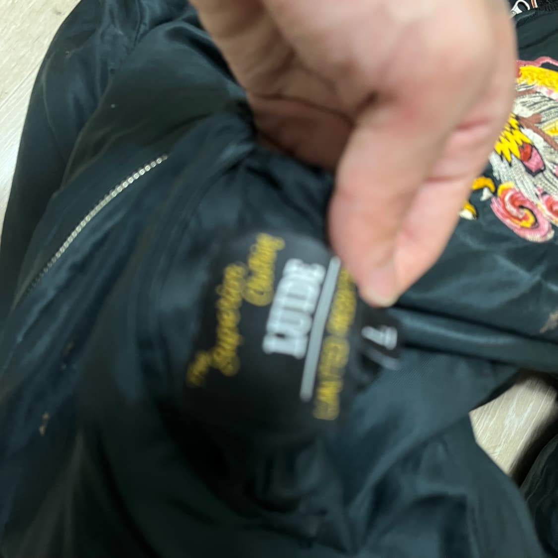 루이드 리미티드 프로덕션 해골 용 리버시블 스카잔 자켓 L 상품이미지6