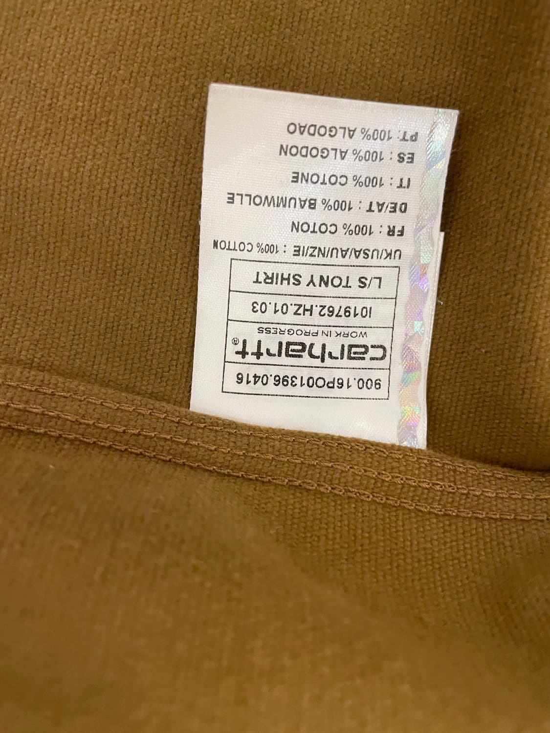 칼하트 셔츠 L/S TONY SHIRT 상품이미지3