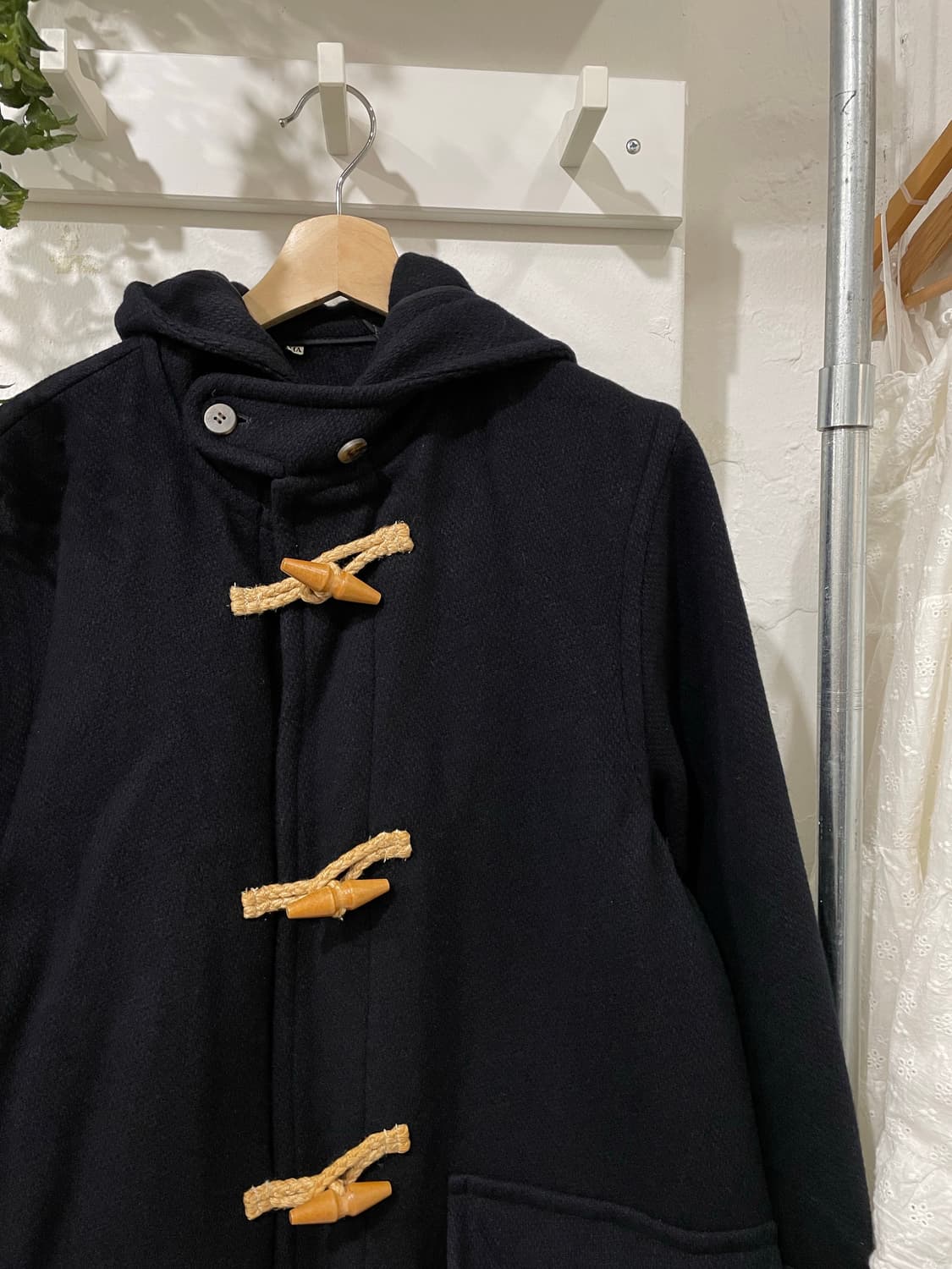 다크 네이비 후드 더플 코트 상품이미지8