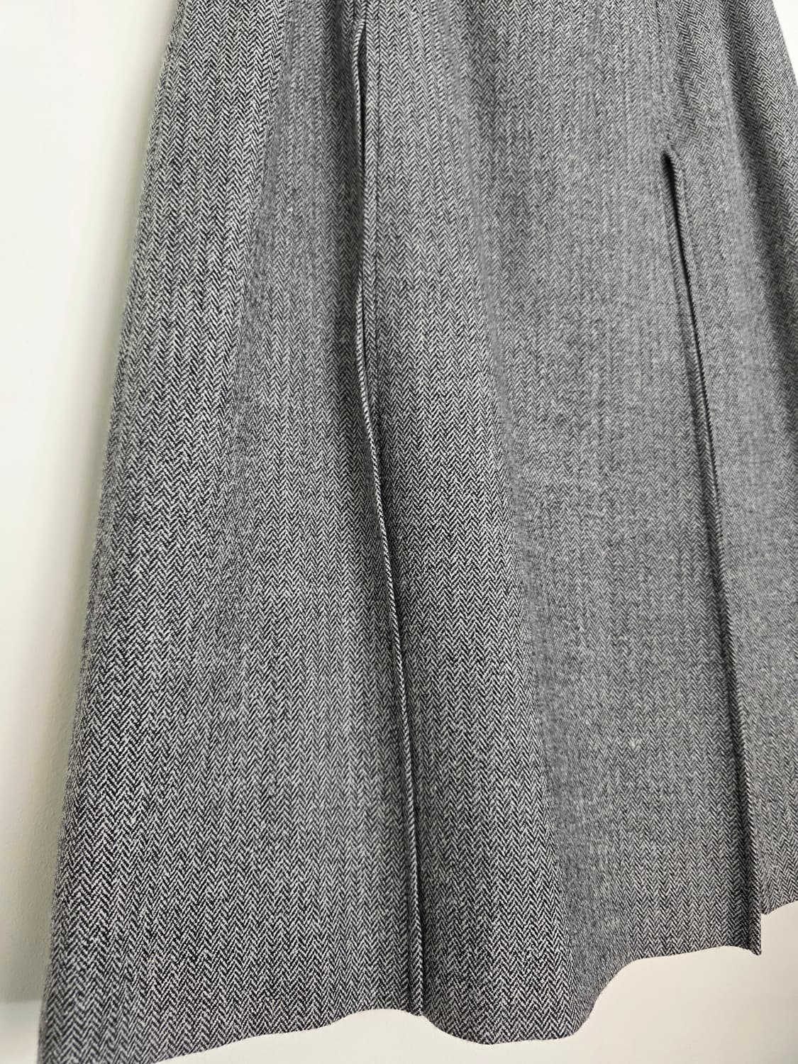 SCAPA 헤링본 플리츠 스커트 상품이미지2