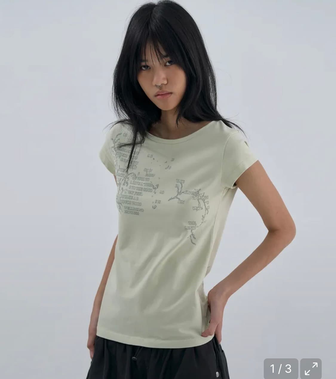 웰빙익스프레스 Message Vine Half Sleeve Mint 상품이미지1