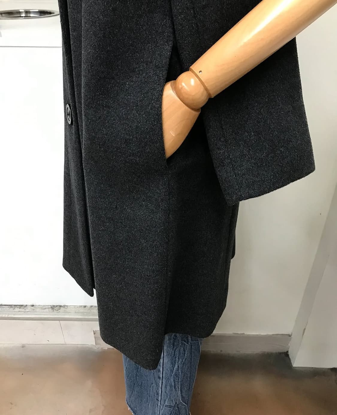 일제 캐시미어 퍼 빅카라 코트 상품이미지8