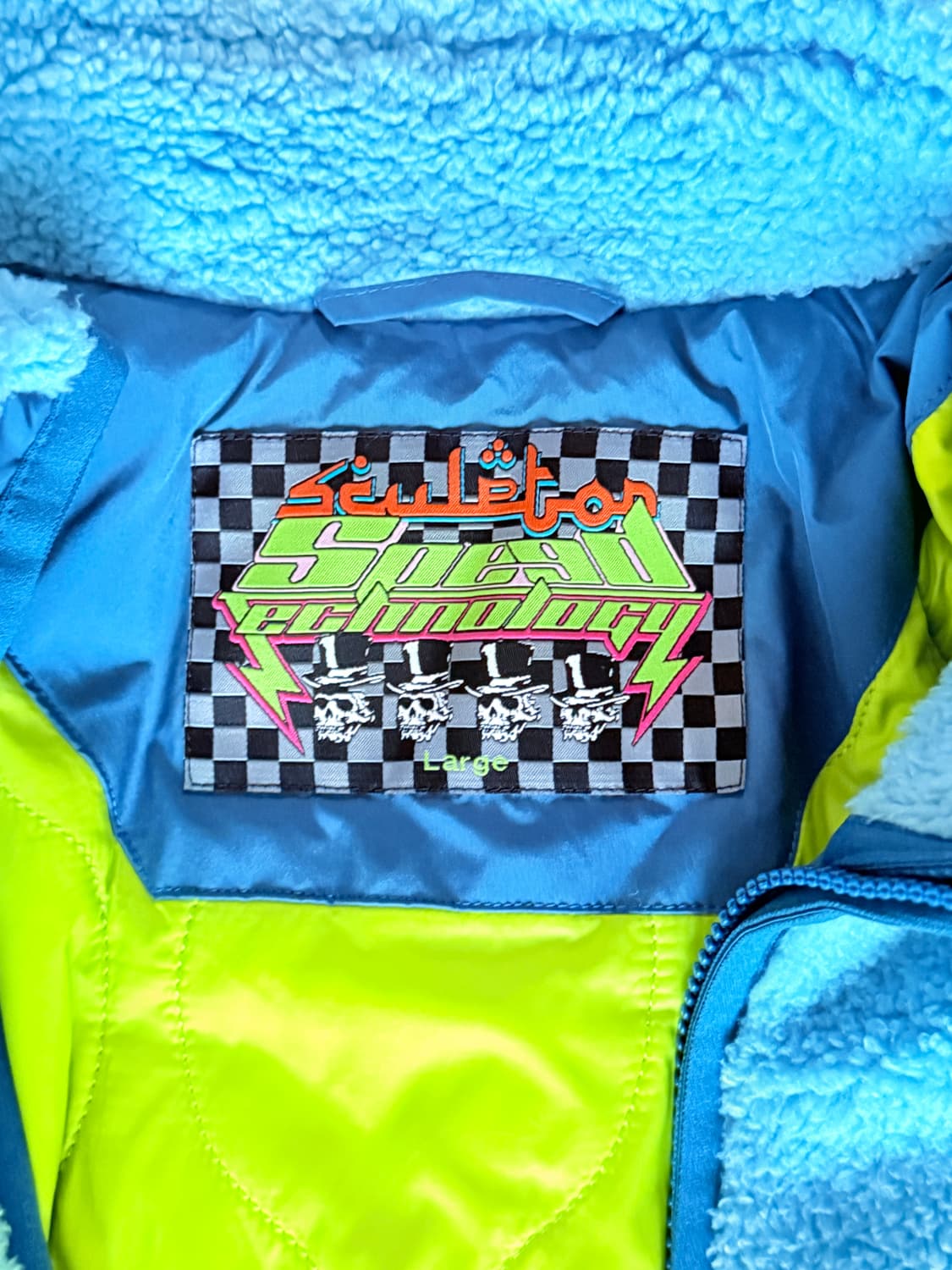 SCULPTOR Racing Sherpa Jacket Blue/Navy 상품이미지3