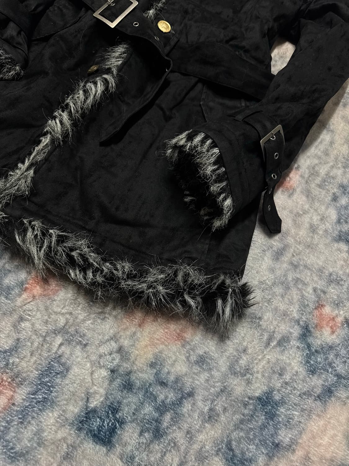 Spinash 00s archive leopard trimming fur 상품이미지5