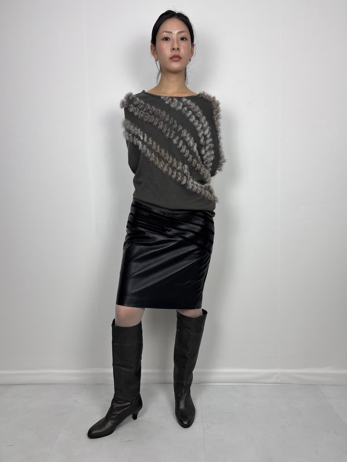 FUR STRUCTURED KNIT 상품이미지1