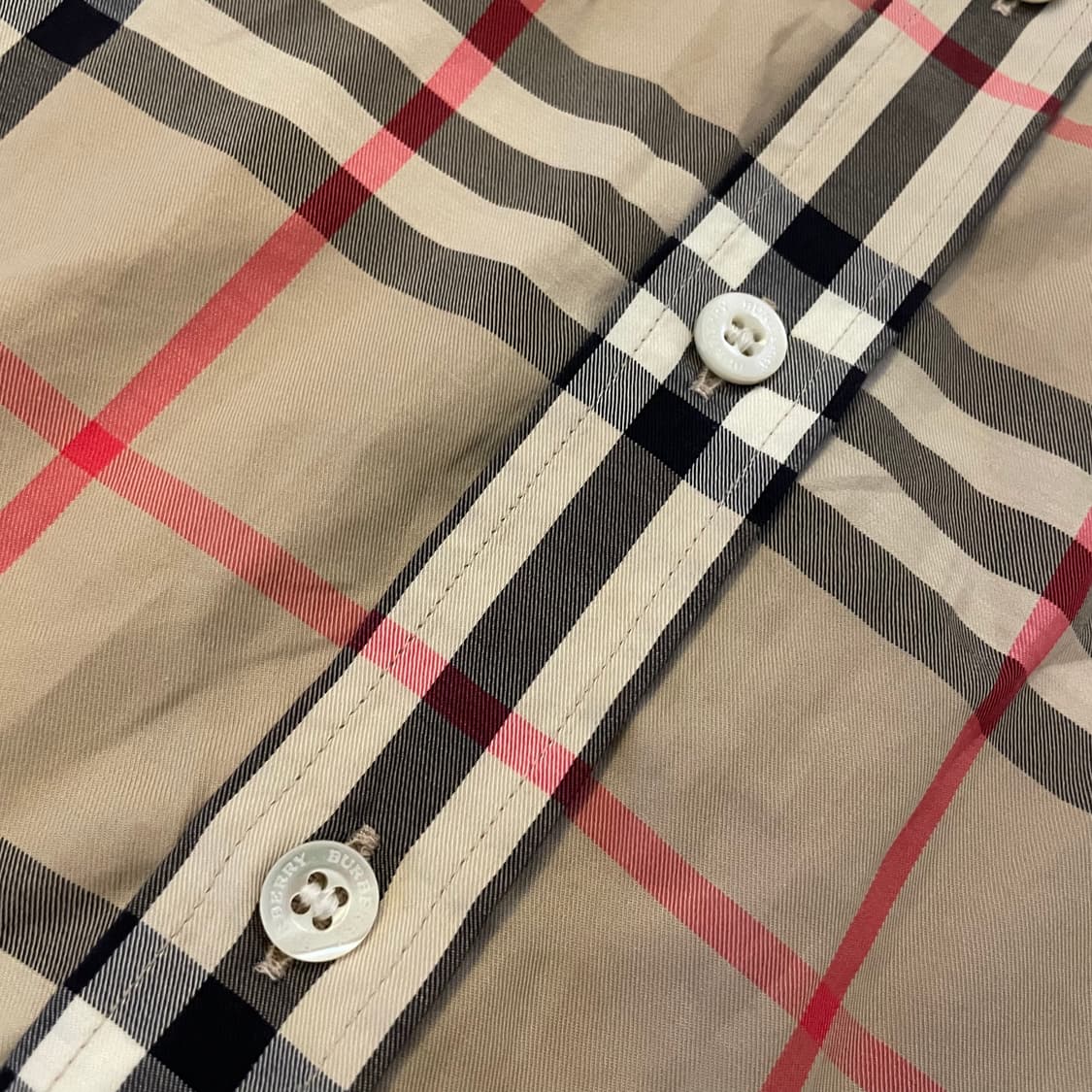 버버리 체크 셔츠 상품이미지7