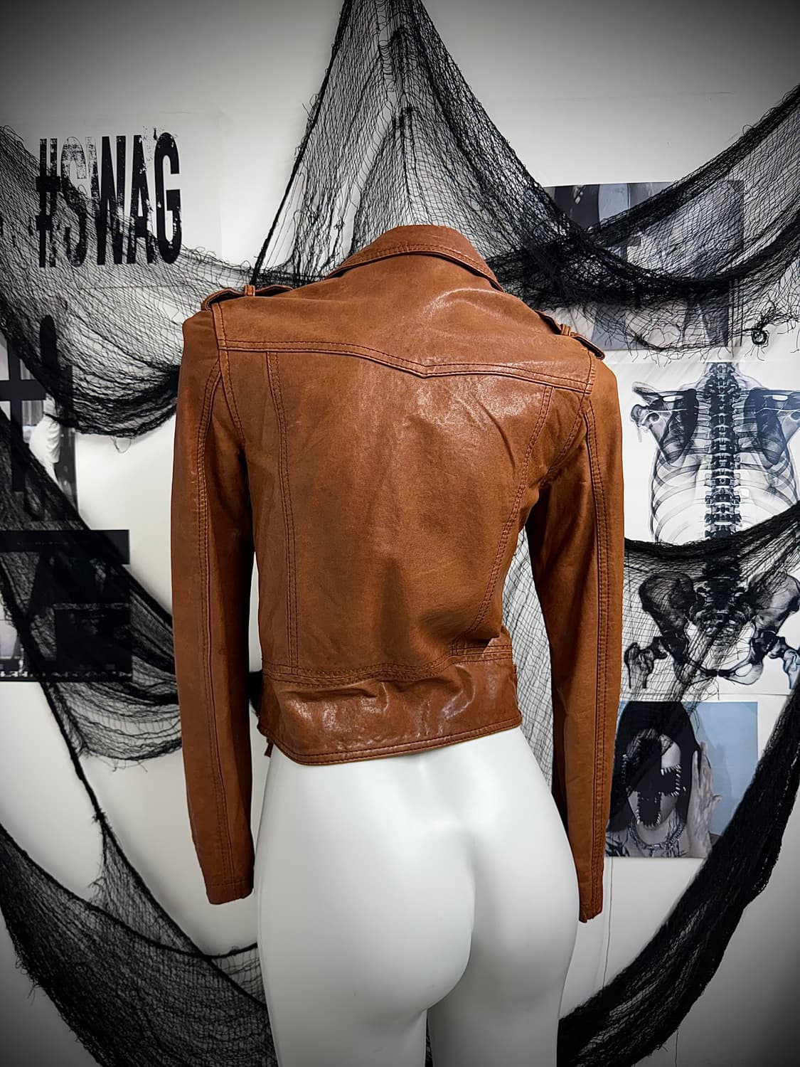 Belt detail real leather jacket 상품이미지2