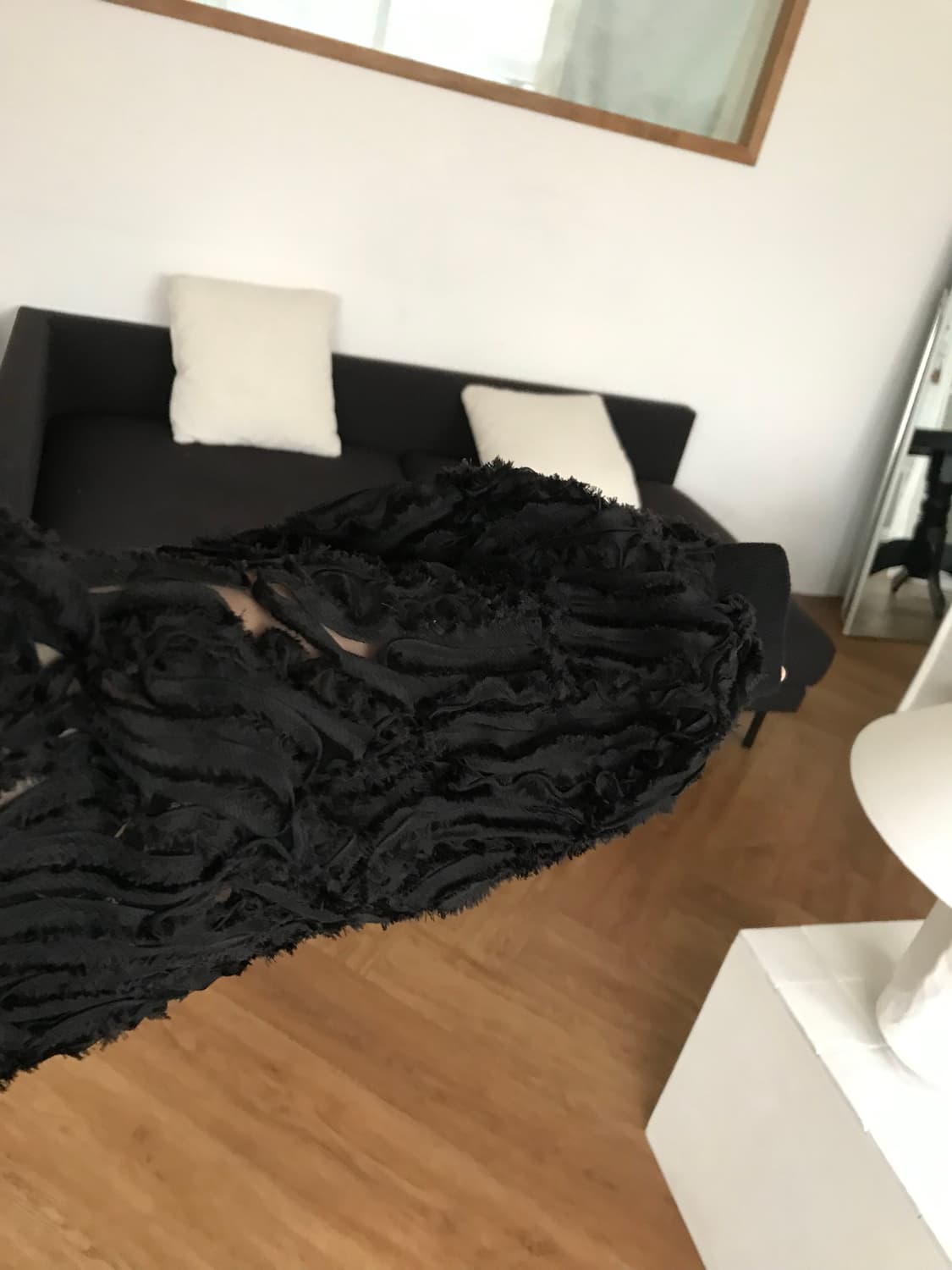 vintage black lace top 상품이미지5