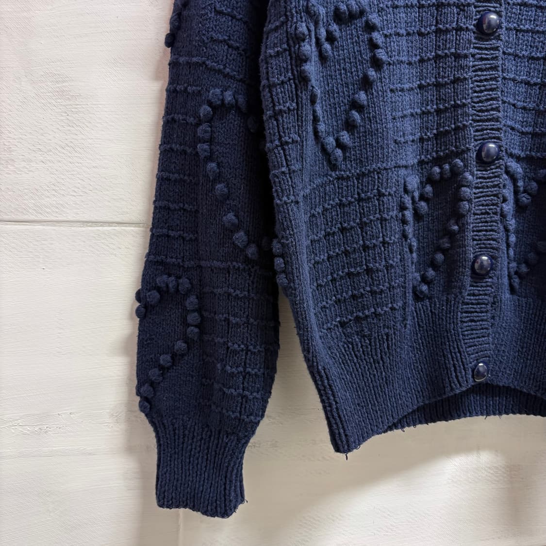 QUEENS COURT 뽐뽐 하트 니트 가디건 상품이미지3