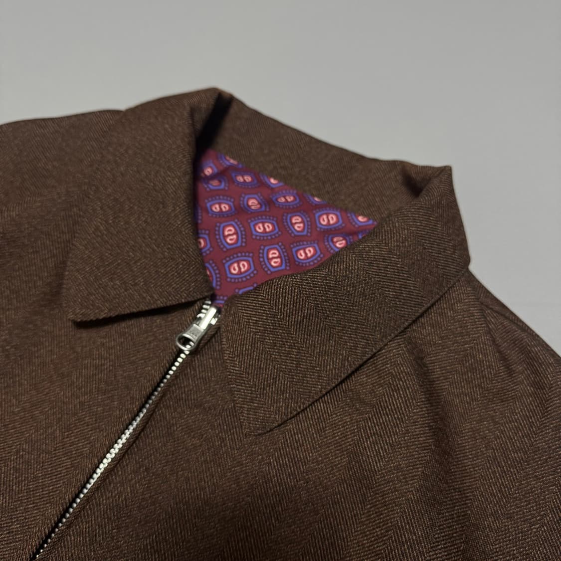 빔즈 플러스(BEAMS+) 브라운 나일론 폴리우레탄 혼방 리버시블 블루종 상품이미지6