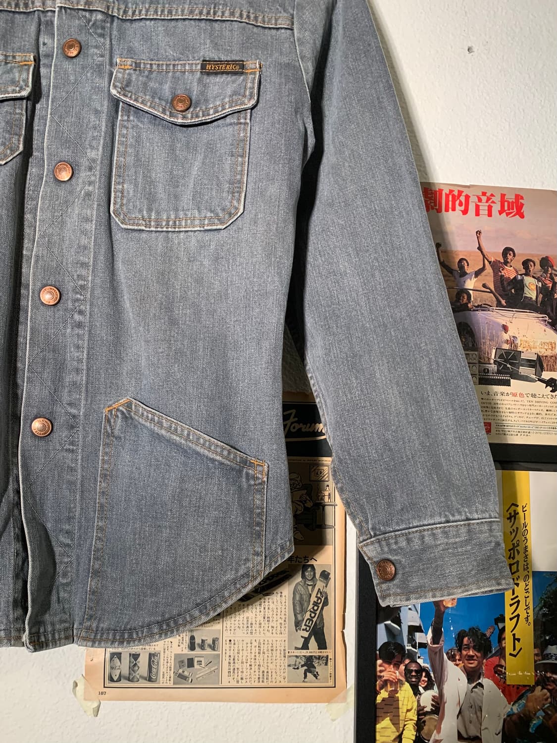 히스테릭글래머 데님 셔츠 자켓 상품이미지2