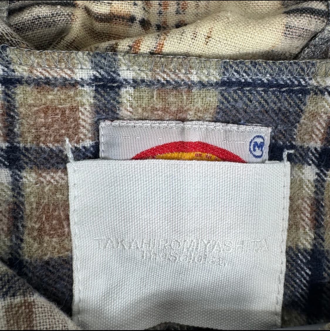 [os] 더 솔로이스트 리메이크 판초 플란넬 후드 셔츠 상품이미지3