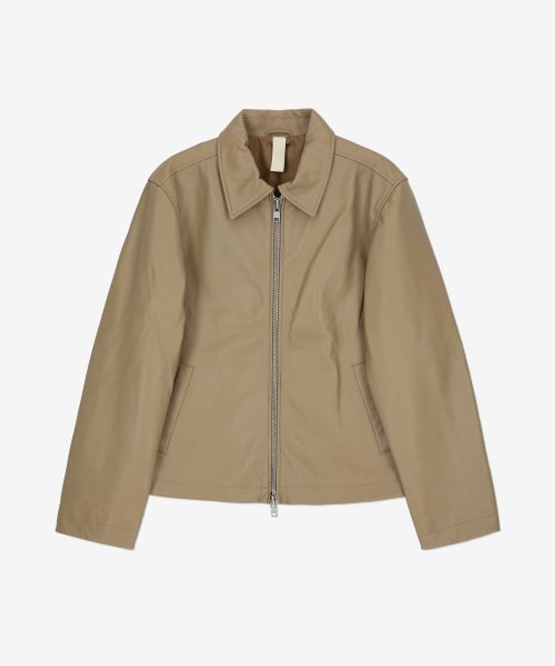 sunflower 숏 레더자켓 카키  [48] 판매 상품이미지1