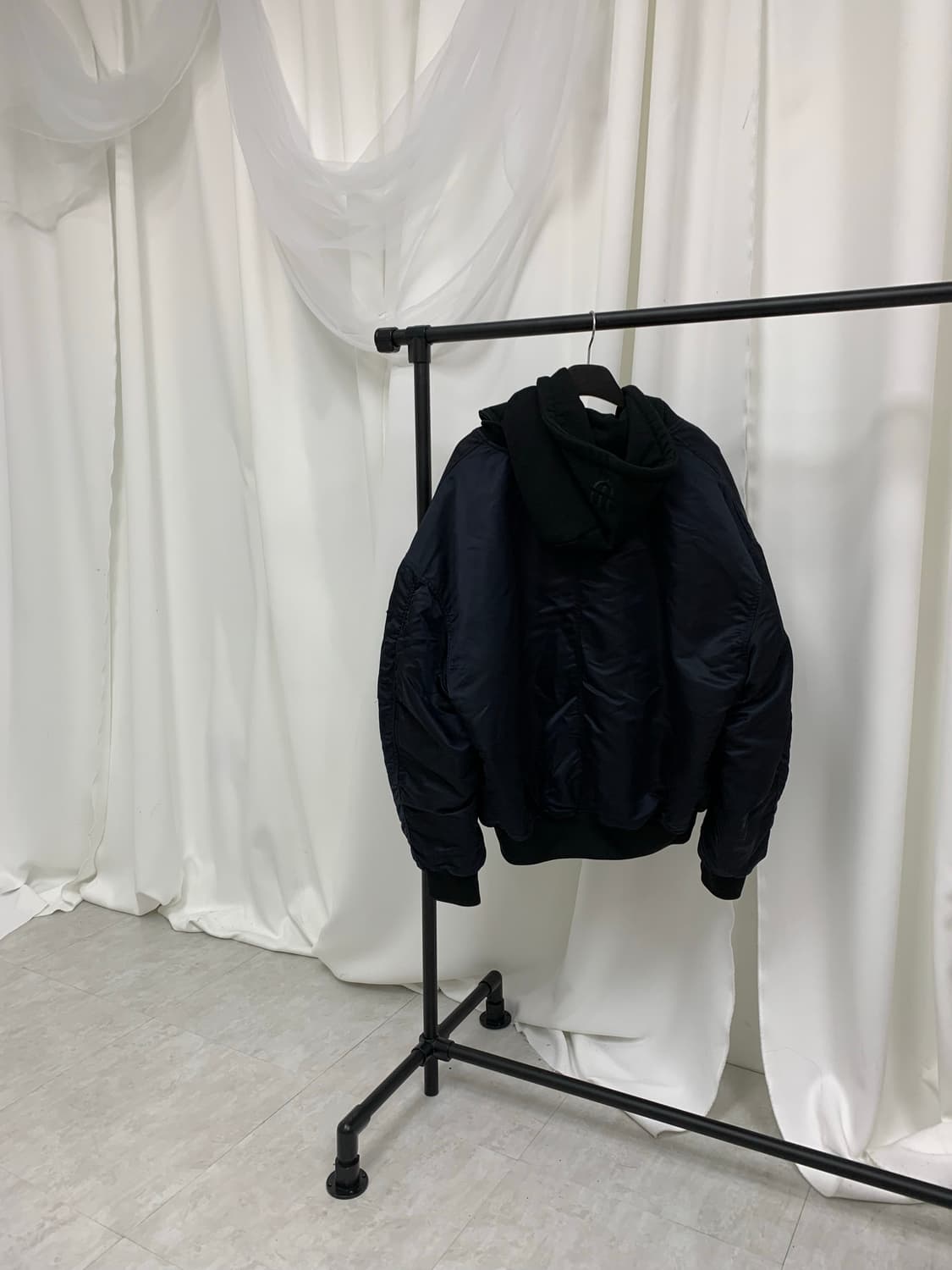 Intersection Layered Hoodie Bomber Jacke 상품이미지2