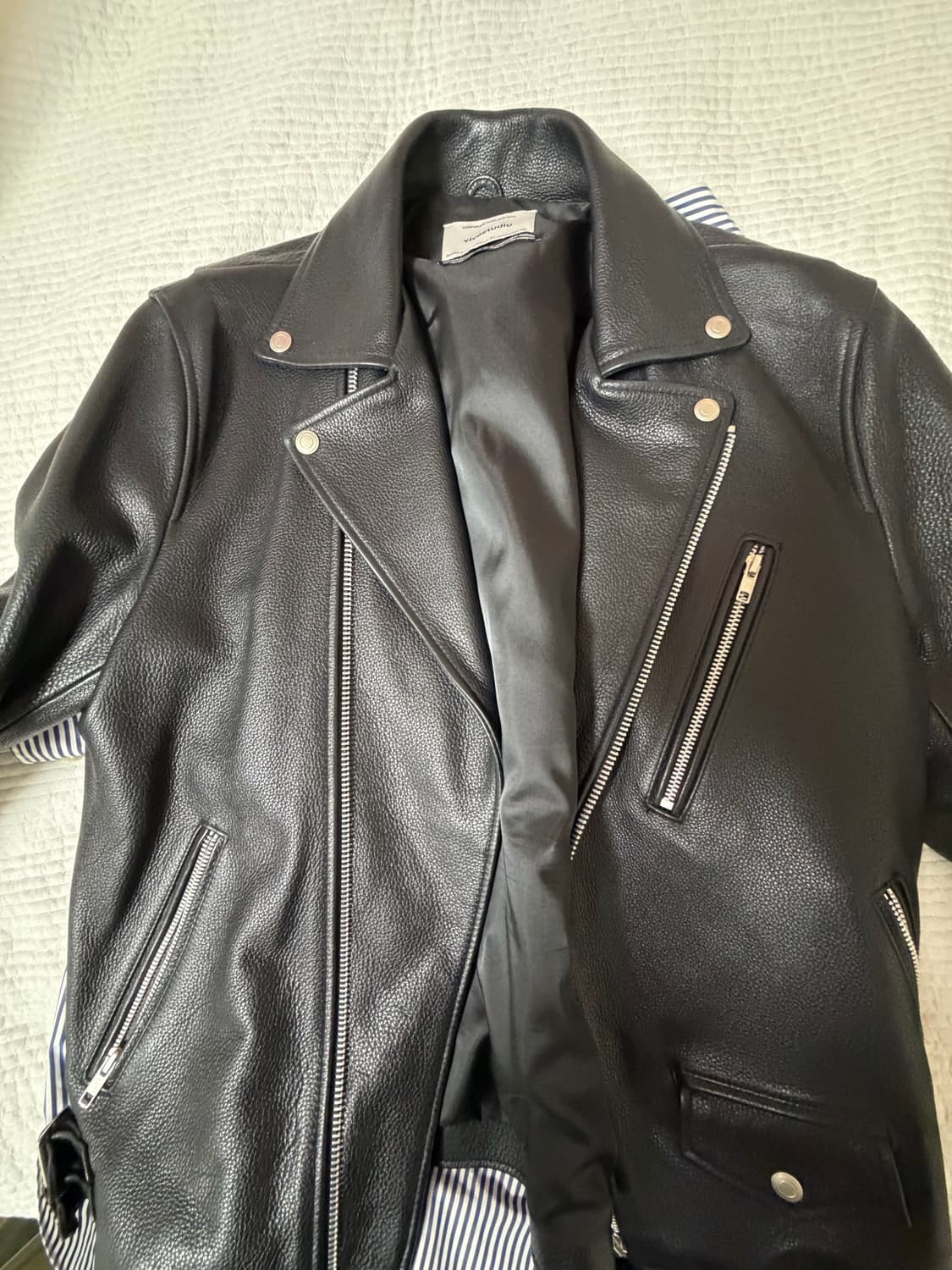 비바스튜디오 양가죽 라이더 가죽자켓 상품이미지2