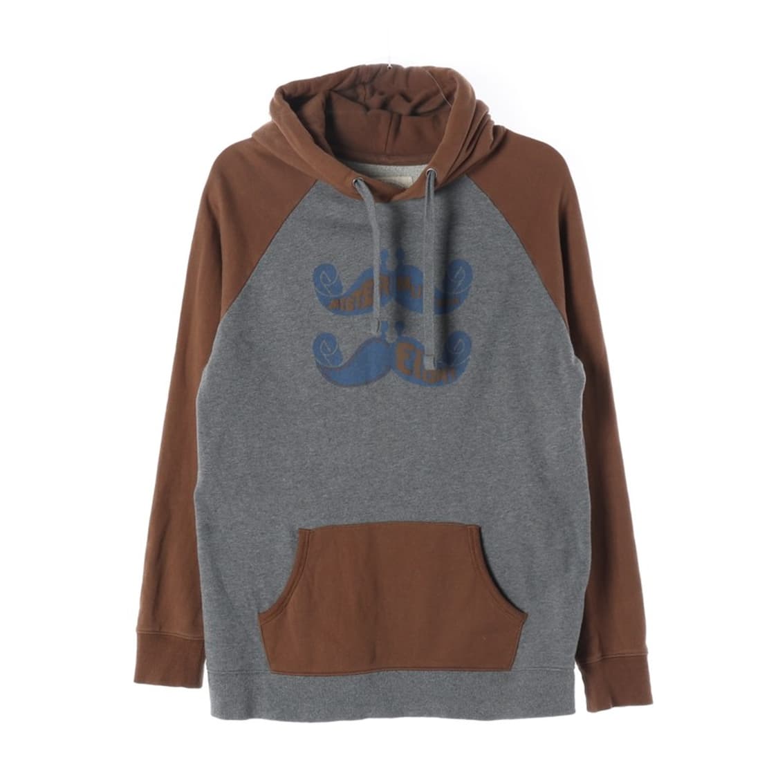 에잇세컨즈 빈티지 콧수염 그래픽 래글런 후드티 L 상품이미지1