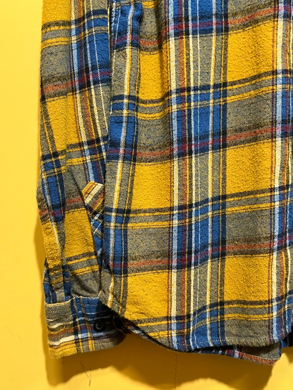 [S] VALOR COLLECTIVE 머스타드 체크 플란넬 셔츠 상품이미지4