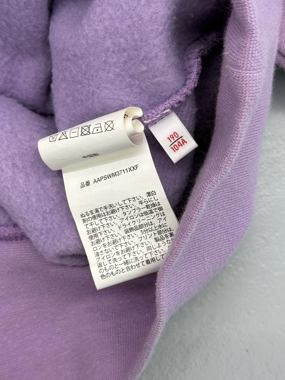 에이프 오버핏 로고 스웻 후드 상품이미지7