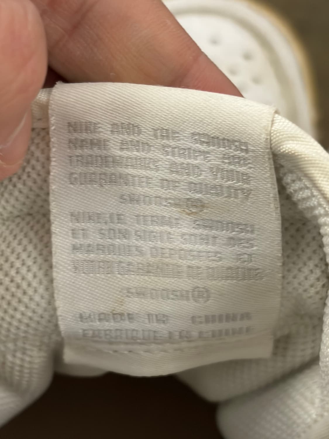 나이키 덩크 올화이트 하이탑 스니커즈 265 상품이미지6