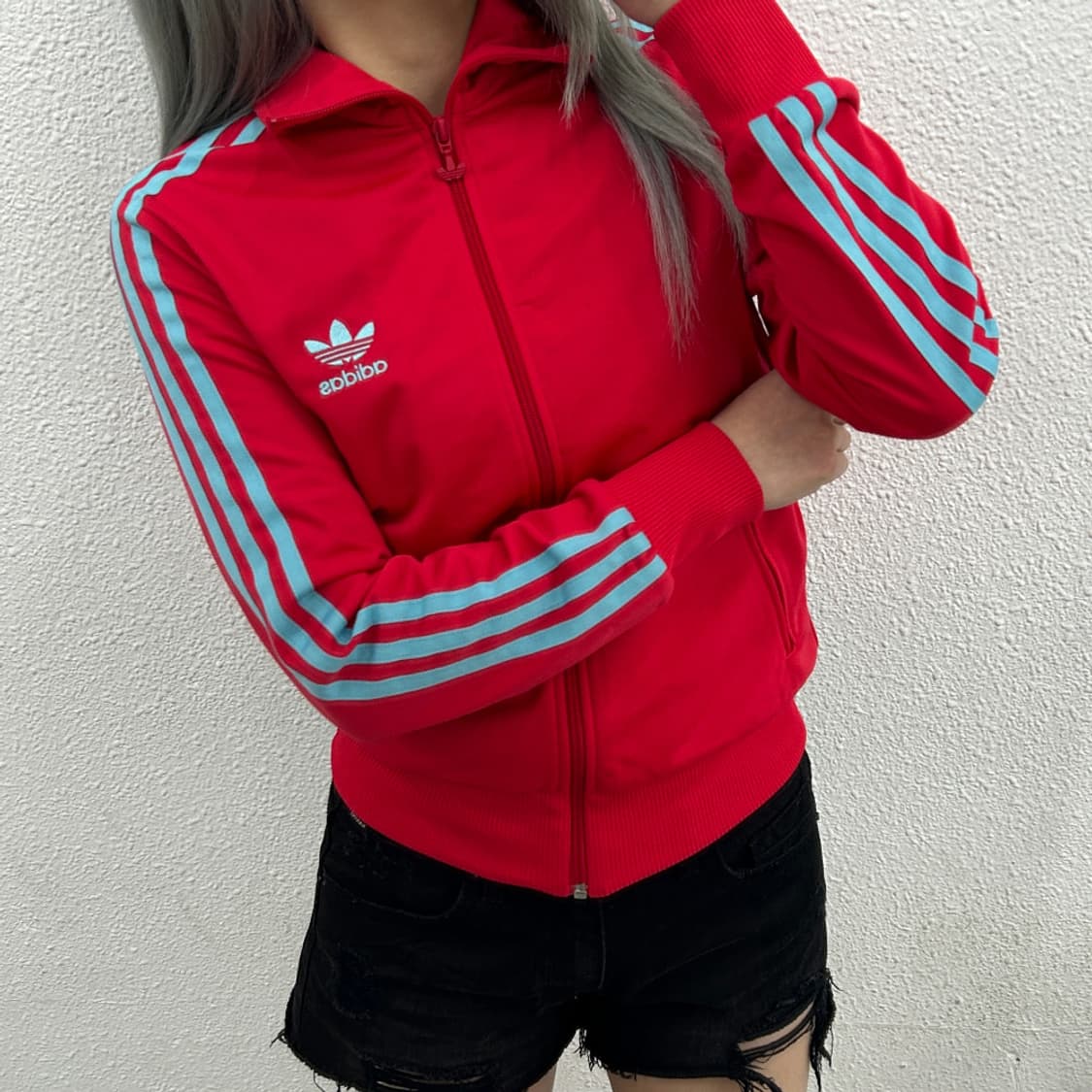 아디다스 베이비블루 라인 핑크 트랙탑 95 상품이미지2