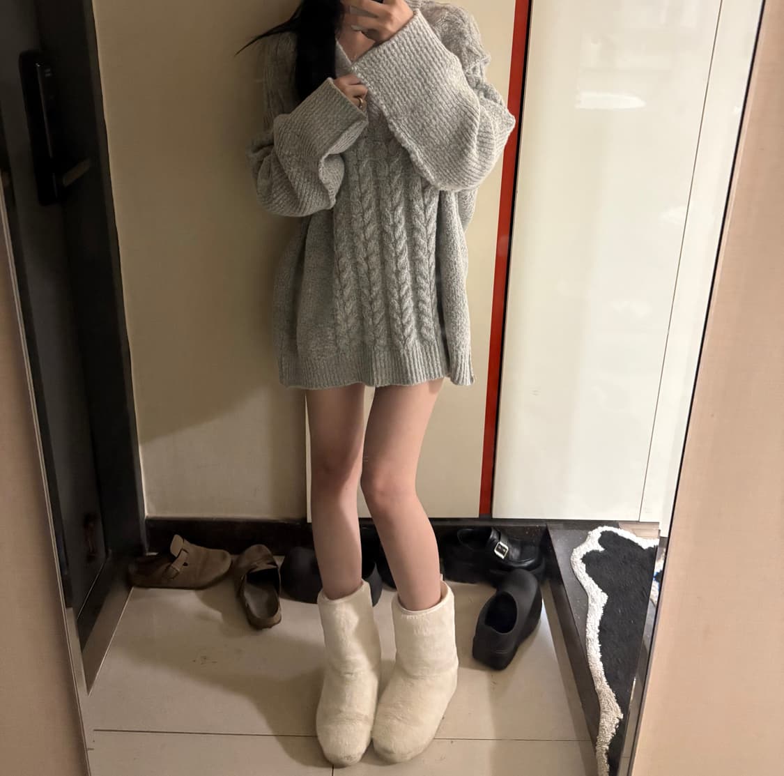 빈티지 그레이 니트  상품이미지1