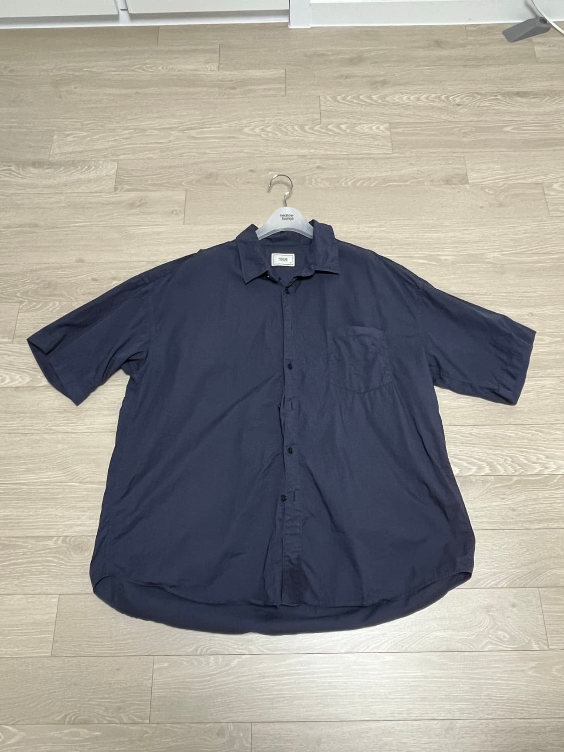 어나더오피스 Huge garment 셔츠 인디고 상품이미지3