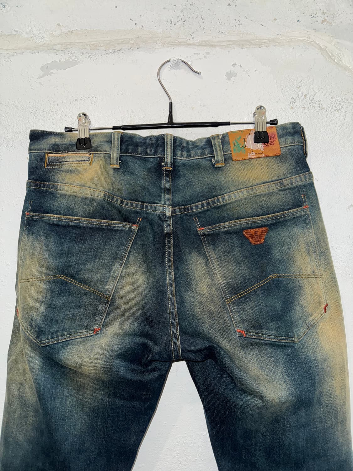 Armani jeans 아르마니진스 데미지 워싱 데님팬츠 상품이미지8