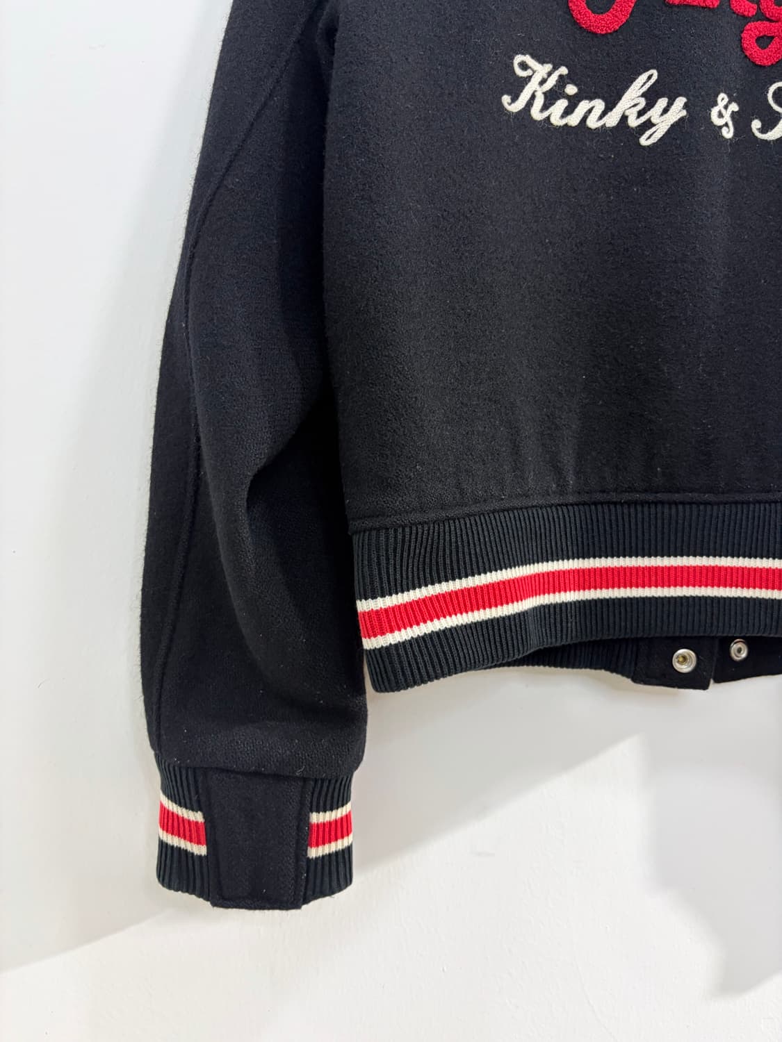 90s 히스테릭 글래머 Kinky 666 울 바시티 자켓 상품이미지9