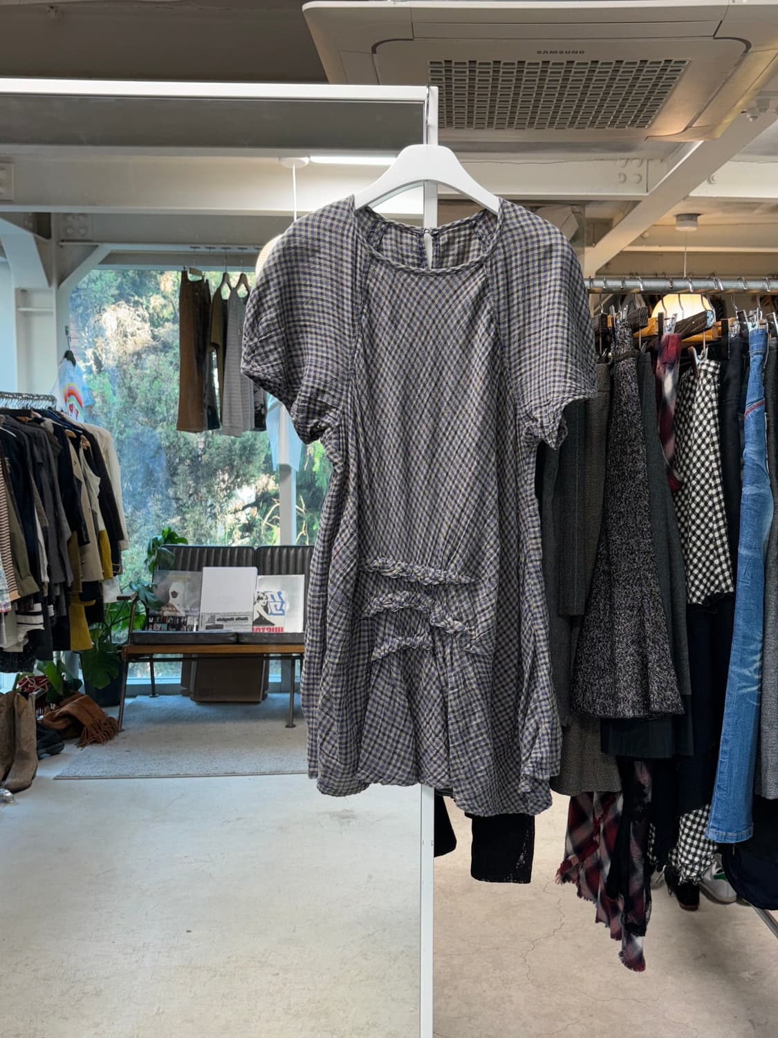 센소유니코 io comme io 체크 원피스 상품이미지1