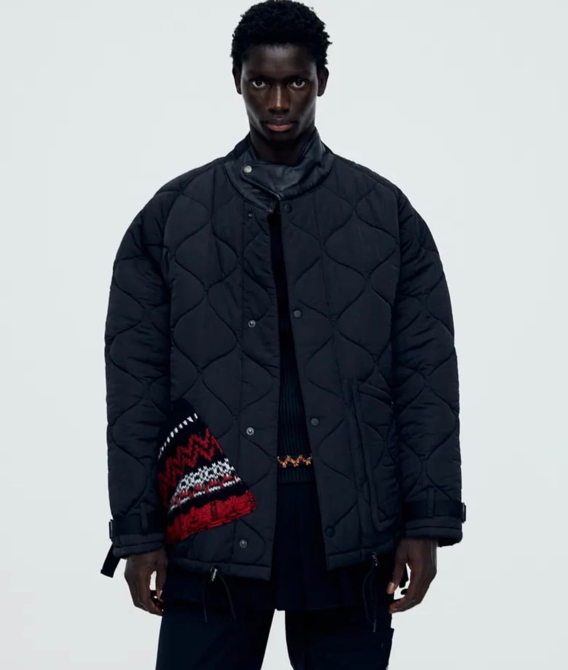 앤더슨벨 노르딕 니티드 포켓 퀼티드 점퍼 상품이미지1