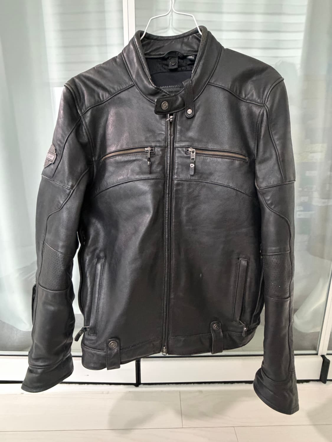 할리데이비슨 블랙 가죽 라이더 자켓 L 사이즈 상품이미지1