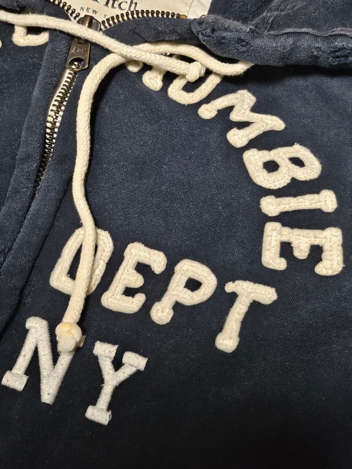 아베크롬비 핀터깔 아치로고 후드 집업 L 상품이미지4