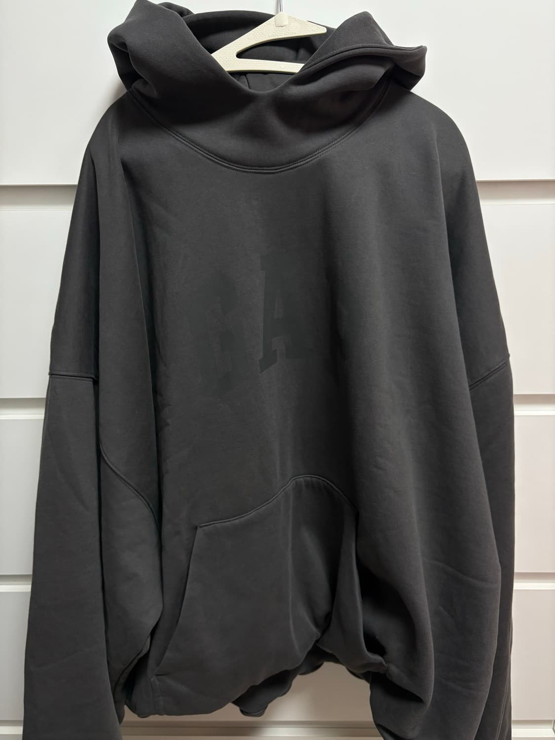 XXL 이지 갭 발렌시아가 도브 후드 블랙 상품이미지3