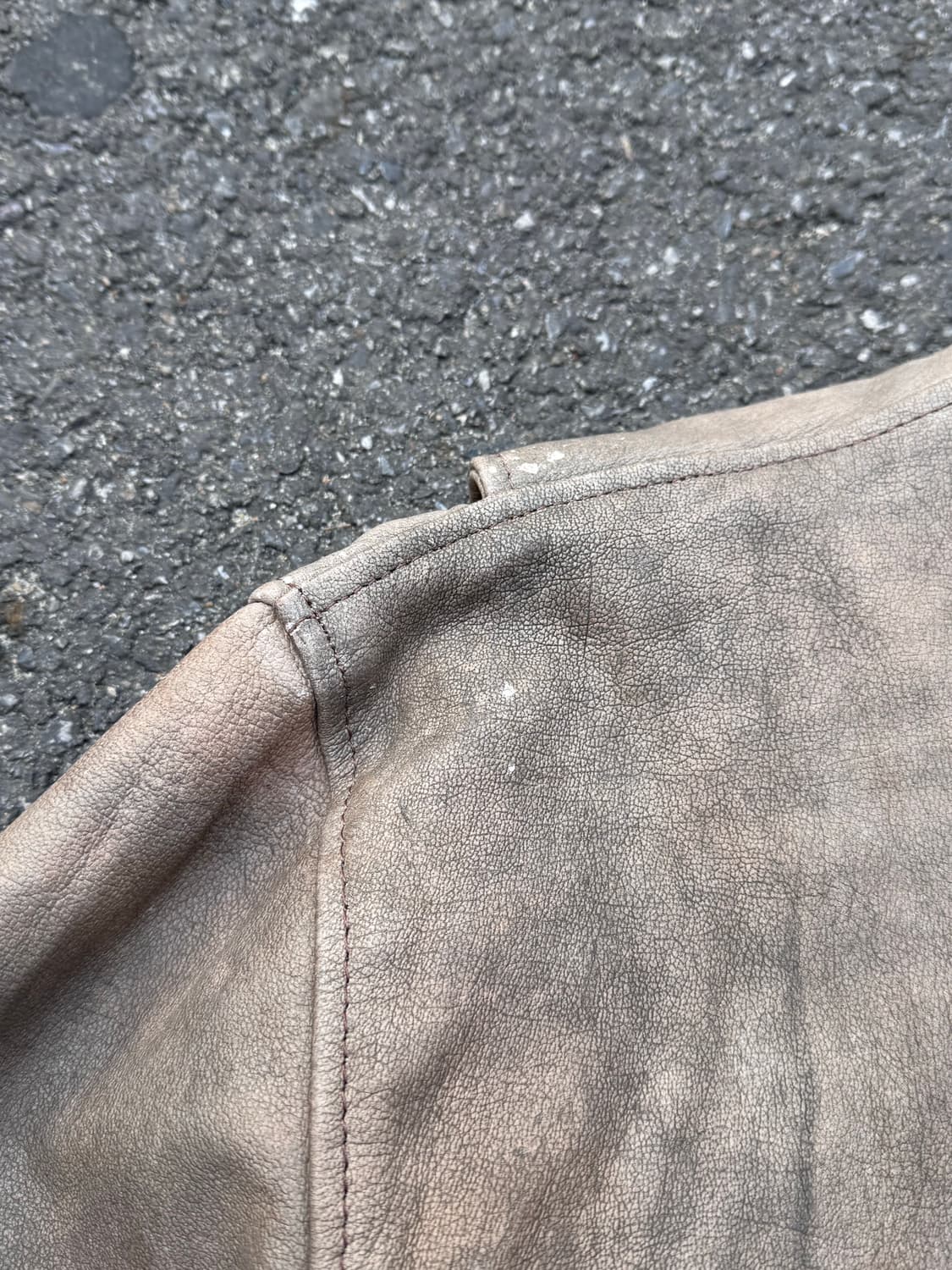 더티 페이딩 양가죽 라이더자켓  상품이미지8