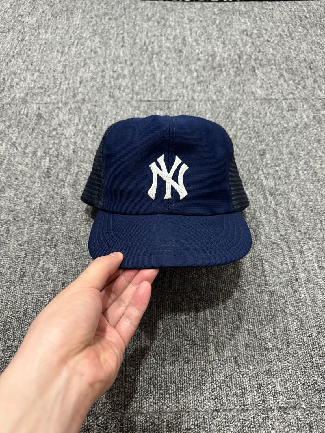 80s USA 뉴욕양키스 네이비 트러커 캡 상품이미지4