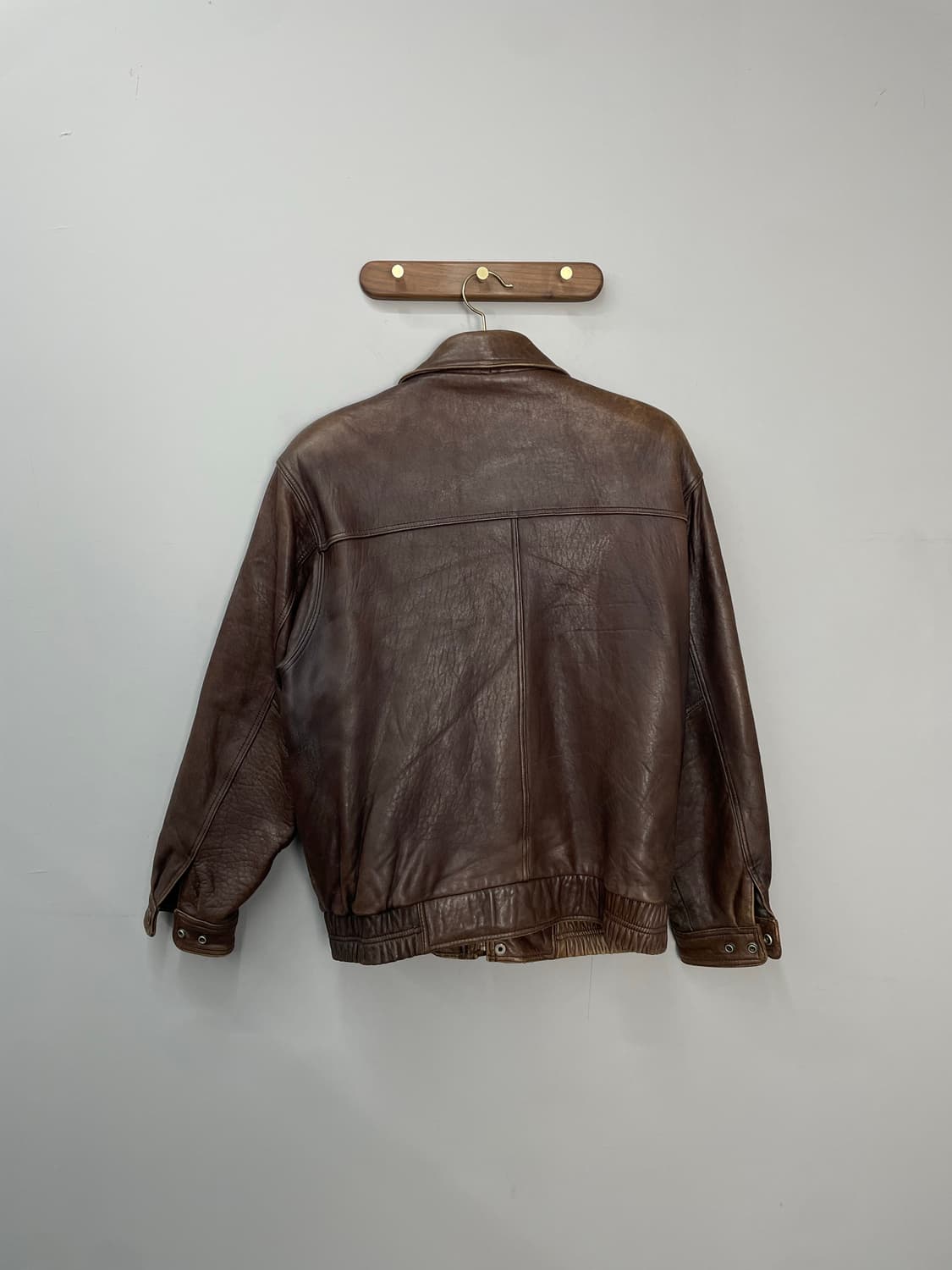 빈티지 덴폴 브라운 레더 자켓 H1094 상품이미지3