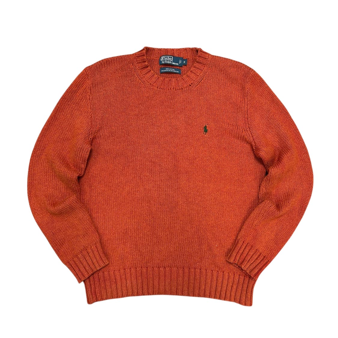 폴로 빈티지 코튼 오렌지 니트(S) 상품이미지1