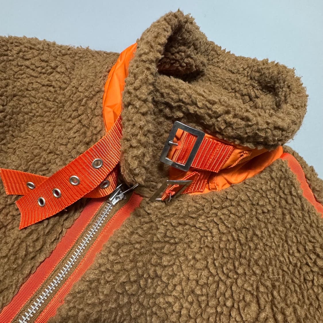 빔즈(BEAMS) 브라운컬러 폴리 덤블 보아 B-3 자켓 상품이미지5